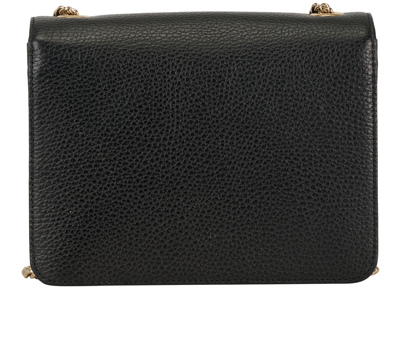 Interlocking G Crossbody, &pound;495, Handbags, Black, Leather, Back view